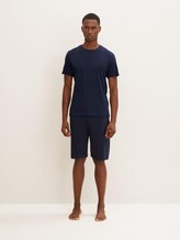 Jersey Bermuda Shorts - Mannen - blue-dark-solid Jersey Bermuda Shorts - Mannen - blue-dark-solid - 1 - TOM TAILOR