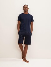 Jersey Bermuda Shorts - Mannen - blue-dark-solid Jersey Bermuda Shorts - Mannen - blue-dark-solid - 3 - TOM TAILOR