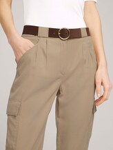 Veloursleder Gürtel mit Rundschnalle - Frauen - brown uni Veloursleder Gürtel mit Rundschnalle - Frauen - brown uni - 5 - TOM TAILOR