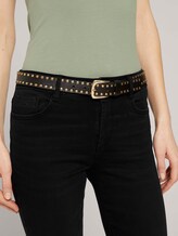 Ledergürtel mit Nieten - Frauen - black uni Ledergürtel mit Nieten - Frauen - black uni - 5 - TOM TAILOR