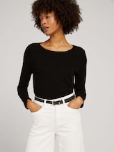 Ledergürtel mit Blumenmuster - Frauen - black uni Ledergürtel mit Blumenmuster - Frauen - black uni - 5 - TOM TAILOR