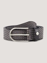 Metallic leather belt - Women - black uni Metallic leather belt - Women - black uni - 7 - TOM TAILOR