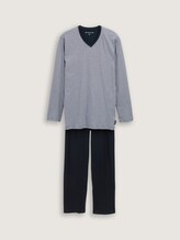 Zweifarbiger Pyjama - Männer - blue-dark-horizontal stripe Zweifarbiger Pyjama - Männer - blue-dark-horizontal stripe - 7 - TOM TAILOR