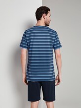 Pyjama mit gestreiftem T-Shirt - Männer - blue-dark-horizontal stripe Pyjama mit gestreiftem T-Shirt - Männer - blue-dark-horizontal stripe - 2 - TOM TAILOR