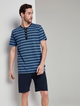 Pyjama mit gestreiftem T-Shirt - Männer - blue-dark-horizontal stripe Pyjama mit gestreiftem T-Shirt - Männer - blue-dark-horizontal stripe - 3 - TOM TAILOR