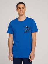 Pyjama Shirt mit Brusttasche - Männer - blue-medium-melange Pyjama Shirt mit Brusttasche - Männer - blue-medium-melange - 1 - TOM TAILOR