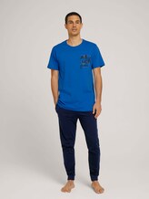 Pyjama Shirt mit Brusttasche - Männer - blue-medium-melange Pyjama Shirt mit Brusttasche - Männer - blue-medium-melange - 3 - TOM TAILOR