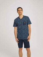 Pyjama-Set mit Print - Männer - blue-dark-allover Pyjama-Set mit Print - Männer - blue-dark-allover - 1 - TOM TAILOR
