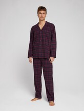 Regular Fit Pyjama-Set aus Flanell - Männer - red-dark-check Regular Fit Pyjama-Set aus Flanell - Männer - red-dark-check - 1 - TOM TAILOR