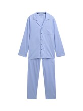 TOM TAILOR Herren Pyjama mit Karomuster, blau, Karomuster, Gr. 50