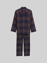 TOM TAILOR Herren Pyjama-Set mit Karomuster, braun, Kariert, Gr. 48