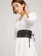Breiter Taillengürtel zum Binden - Frauen - black uni Breiter Taillengürtel zum Binden - Frauen - black uni - 5 - TOM TAILOR Denim