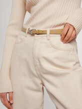 Schmaler Ledergürtel - Frauen - camel uni Schmaler Ledergürtel - Frauen - camel uni - 5 - TOM TAILOR Denim