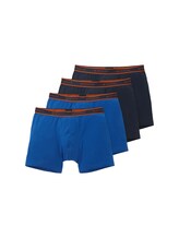 TOM TAILOR Herren Hip Pants im 4er Pack, blau, Uni, Gr. 5
