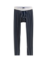 TOM TAILOR Herren Gestreifte Longpants, blau, Gestreift, Gr. 7