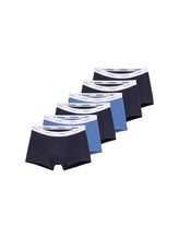 TOM TAILOR Herren Pants im 6er-Set, blau, Uni, Gr. 5