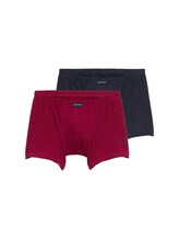 TOM TAILOR Herren Kurze Boxer im 2er-Pack, rot, Uni, Gr. M/5