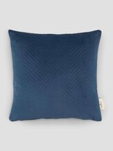 Kissenhülle aus Samt mit Zickzack-Steppung - unisex - marine Kissenhülle aus Samt mit Zickzack-Steppung - unisex - marine - 7 - TOM TAILOR