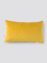 Samt Kissenhülle mit Zick-Zack Muster - unisex - gelb Samt Kissenhülle mit Zick-Zack Muster - unisex - gelb - 8 - TOM TAILOR