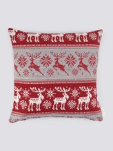 Kissenhülle mit Nordic-Print - unisex - rot Kissenhülle mit Nordic-Print - unisex - rot - 7 - TOM TAILOR
