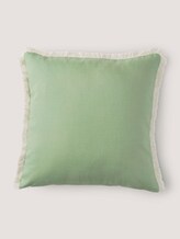 Kissenhülle mit Fransen - unisex - salbei Kissenhülle mit Fransen - unisex - salbei - 8 - TOM TAILOR