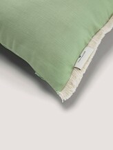 Kissenhülle mit Fransen - unisex - salbei Kissenhülle mit Fransen - unisex - salbei - 9 - TOM TAILOR