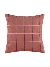 TOM TAILOR Unisex Gewebte Zierkissenhülle mit Karomuster, rosa, Karomuster, Gr. 40X40