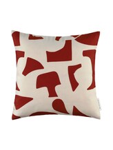 TOM TAILOR Unisex Gewebte Zierkissenhülle, rot, Muster, Gr. 40X40