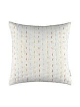 TOM TAILOR Unisex Kissenhülle mit bestickten Details, beige, Muster, Gr. 45X45
