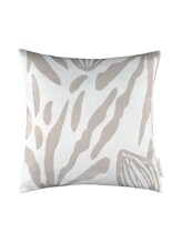 TOM TAILOR Unisex Kissenhülle mit Blumenmuster, beige, Blumenmuster, Gr. 45X45