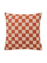 TOM TAILOR Unisex Zierkissenhülle mit Karomuster, orange, Karomuster, Gr. 45X45