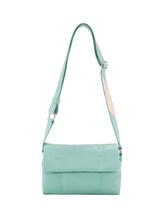 TOM TAILOR DENIM Damen Allya Überschlagtasche, grün, Uni, Gr. ONESIZE