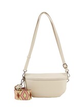 TOM TAILOR DENIM Damen Mena Gürteltasche, beige, Uni, Gr. ONESIZE