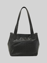 TOM TAILOR Damen TTMIRENDA L Shopper mit Logo-Prägung, schwarz, Uni, Gr. ONESIZE
