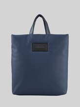 TOM TAILOR Damen TTPATTI M Rucksack aus wasserabweisendem recyceltem Nylon, blau, Uni, Gr. ONESIZE