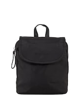 TOM TAILOR Damen TTSANSA M City-Rucksack mit Überschlag, schwarz, Uni, Gr. ONESIZE