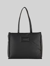 TOM TAILOR Damen TTPATTI L Shopper, schwarz, Uni, Gr. ONESIZE