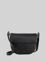 TOM TAILOR Damen TTWENDI Umhängetasche mit Umschlag und Logo-Prägung, schwarz, Uni, Gr. ONESIZE