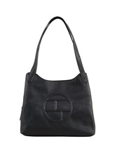 TOM TAILOR Damen TTROSABEL L Henkeltasche mit Reißverschluss, schwarz, Uni, Gr. ONESIZE