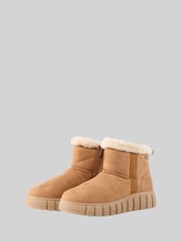 TOM TAILOR DENIM Damen Wasserfeste Schneestiefel, beige, Uni, Gr. 36