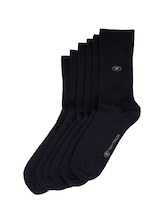 TOM TAILOR Herren Socken im 6er-Pack, blau, Uni, Gr. 43-46