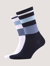 Sports socks in modern colours with stripes - Men - dark navy Sports socks in modern colours with stripes - Men - dark navy - 7 - TOM TAILOR