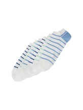 TOM TAILOR Herren Sneaker Socken im 6er-Set, blau, Streifenmuster, Gr. 43-46