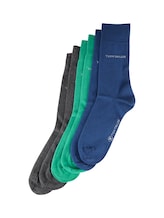 TOM TAILOR Herren Socken im 6er-Pack, grün, Uni, Gr. 39-42