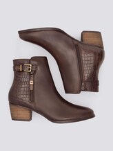 Stiefelette aus Leder - Frauen - whisky Stiefelette aus Leder - Frauen - whisky - 13 - TOM TAILOR