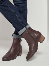 Stiefelette aus Leder - Frauen - whisky Stiefelette aus Leder - Frauen - whisky - 5 - TOM TAILOR