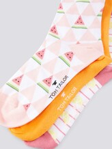 Gemusterte Socken im Dreierpack - unisex - powder rose Gemusterte Socken im Dreierpack - unisex - powder rose - 9 - TOM TAILOR