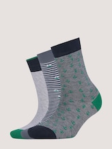 Marine Socken im Dreierpack - unisex - ultra green Marine Socken im Dreierpack - unisex - ultra green - 7 - TOM TAILOR