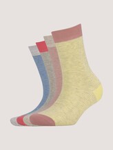 Gestreifte Socken im Viererpack - unisex - faded rose Gestreifte Socken im Viererpack - unisex - faded rose - 7 - TOM TAILOR