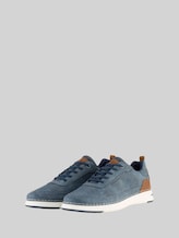 TOM TAILOR Herren Sneaker aus strukturiertem Lederimitat, blau, Uni, Gr. 41